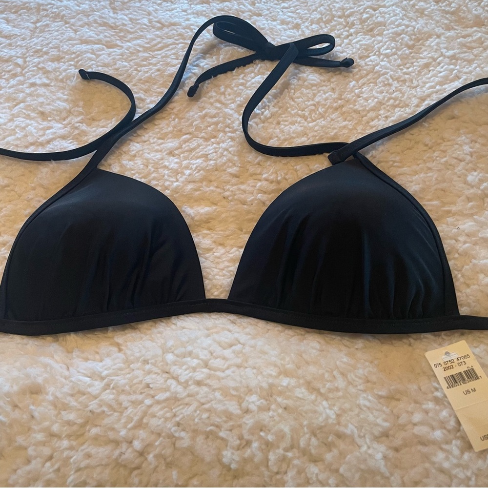Black Triangle Halter Bikini Top - Women Intimates & Sleepwear